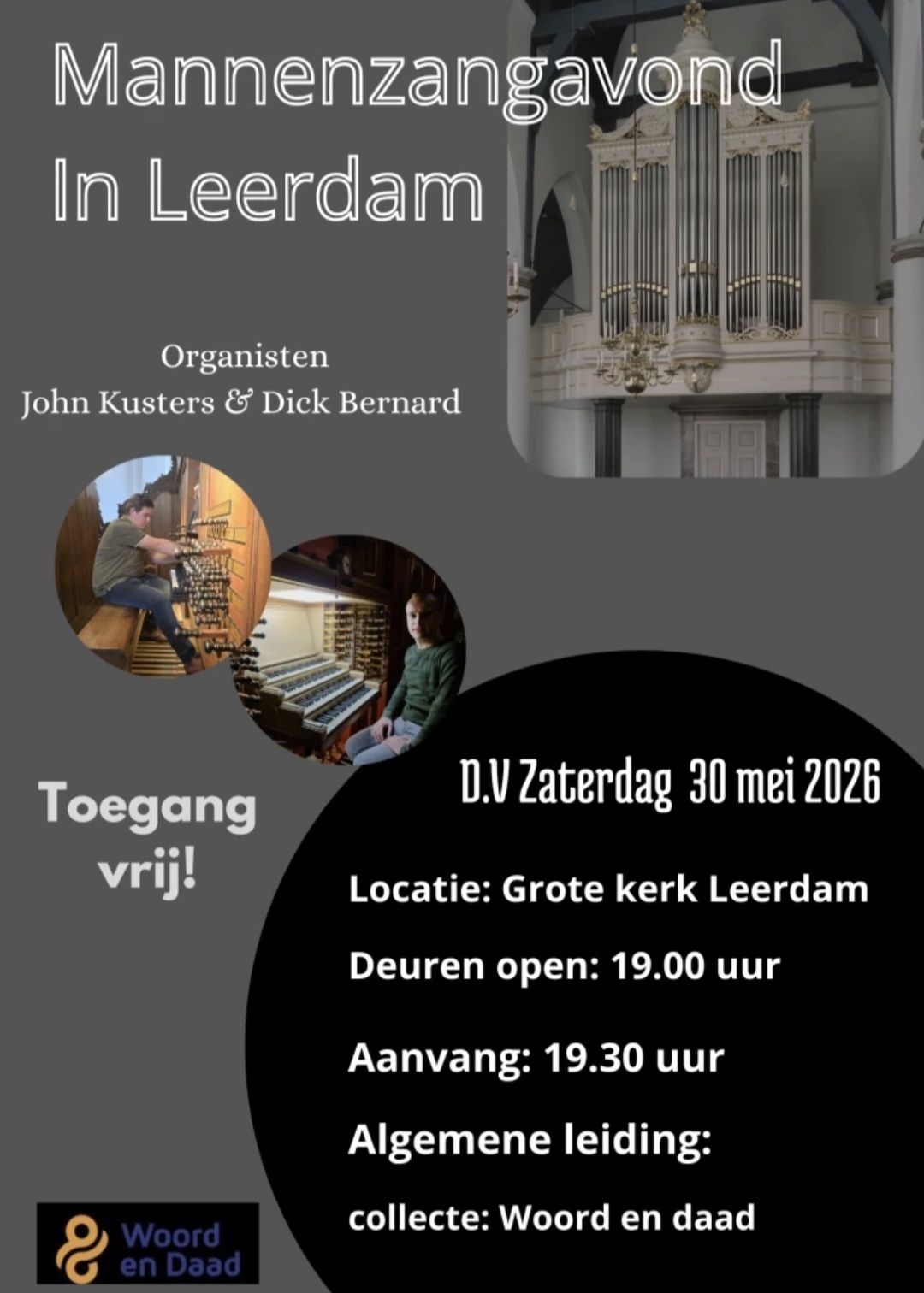 Afbeelding bij Mannenzangavond Leerdam