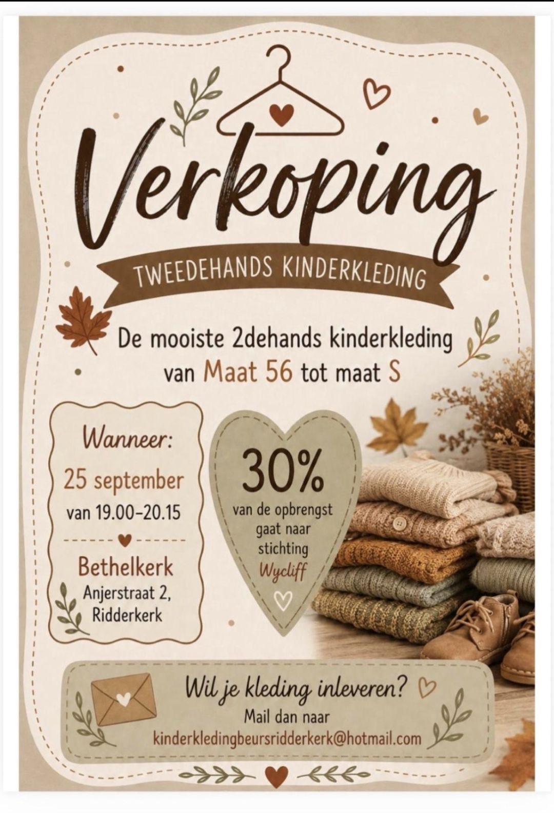 Afbeelding bij Tweedehands Kledingbeurs